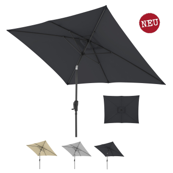 Doppler Balkonschirm LIFE 250x200 Lift Kurbel Knicker Mast 38mm