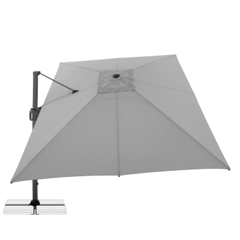 Doppler Multifunktionaler Pendelschirm LIFE 300x400 Side Grau inkl.Ständer