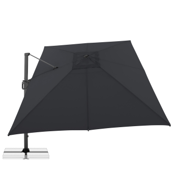 Doppler Multifunktionaler Pendelschirm LIFE 300x400 Side Anthrazit inkl.Ständer