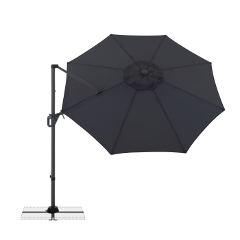 Doppler Multifunktionaler Pendelschirm LIFE 310cm Side Anthrazit inkl.Ständer