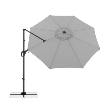 Doppler Multifunktionaler Pendelschirm LIFE 310cm Side Hellgrau inkl.Ständer
