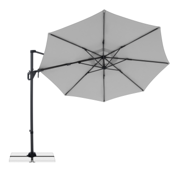 Doppler Multifunktionaler Pendelschirm LIFE 310cm Side Hellgrau inkl.Ständer