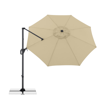 Doppler Multifunktionaler Pendelschirm LIFE 310cm Side Sand inkl.Ständer