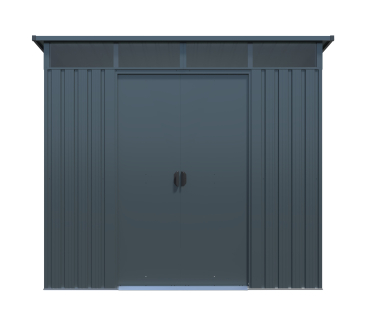 Pergart Pultdach Gerätehaus Lübeck 88 BxTxH 239x236x202cm 5m² Anthrazit