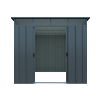 Pergart Pultdach Gerätehaus Lübeck 88 BxTxH 239x236x202cm 5m² Anthrazit