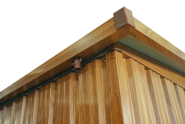 Pergart Pultdach Gerätehaus Lübeck 89 BxTxH 239x278x202cm 6m² Holzoptik