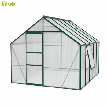 Vitavia Gewächshaus Meridian 1 8300 BxTxH 257x321x232cm 4mm HKP 8,3m² smaragd