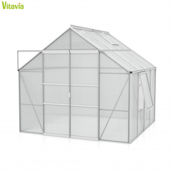 AKTION Vitavia Gewächshaus Meridian 2 6700 257x258 4mm HKP Alu eloxiert