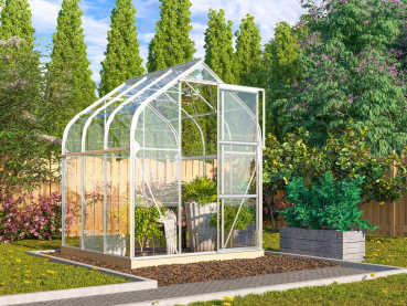 Vitavia Gewächshaus Orion 3800 ESG Glas BxTxH 202x195x231cm 3,8m² Alu eloxiert