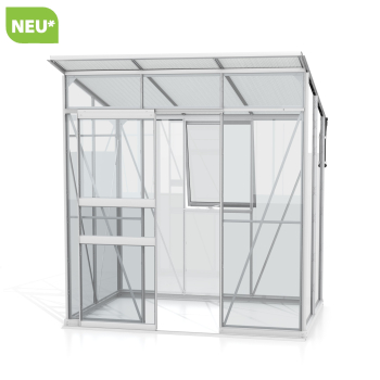 Vitavia Gewächshaus Palma 3250 ESG/HKP BxT 196x167 Alu eloxiert + Fundamentsrahmen