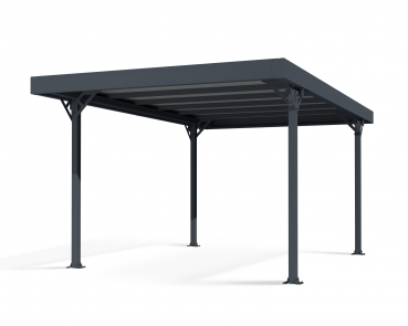 Palram-Canopia Carport PALMA 5000 (293x497cm) Alu grau Polycarbonat grau