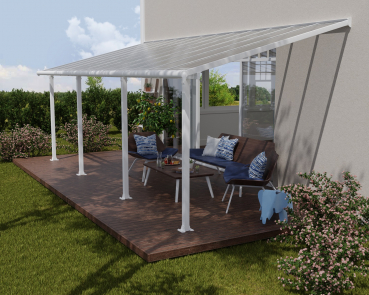 Palram-Canopia Terrassenüberdachung Olympia 3x7 weiß 295x739cm 16mm HKP