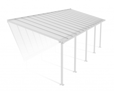 Palram-Canopia Terrassenüberdachung Olympia 3x8 weiß 295x860cm 16mm HKP