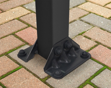 Palram-Canopia Terrassenüberdachung Olympia 3x3 anthrazit 295x307cm 16mm HKP