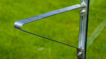 Preview: Vitavia Regalträger = 2 Stück, Tiefe 25cm, Aluminium eloxiert