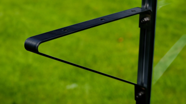 Vitavia Regalträger = 2 Stück, Tiefe 25cm, Aluminium schwarz