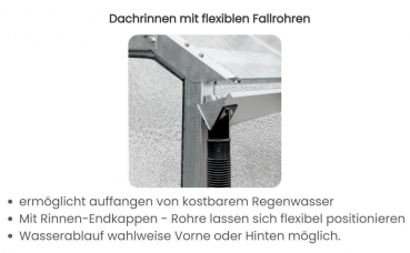Vario Stahl Gewächshaus Landhaus 3 Nörpelglas 4mm BxL:303x303cm 9m² Anthrazit