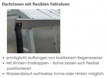 Vario Stahl Anlehngewächshaus Domus 4,5 Nörpelglas BxL 212x452cm 9,5m² verzinkt