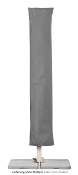 Schneider SET Ampelschirm Rhodos Twist Comfy 300x300cm Greige + Ständer + Hülle