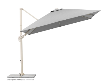 Schneider SET Ampelschirm Rhodos Twist Comfy 300x300cm Greige + Ständer + Hülle