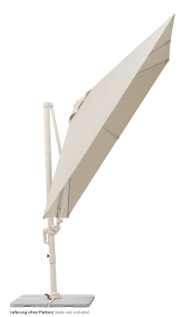 Schneider SET Ampelschirm Rhodos Twist Comfy 300x300cm Natur + Ständer + Hülle