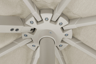 Schneider SET Ampelschirm Rhodos Twist Comfy 300x300cm Natur + Ständer + Hülle