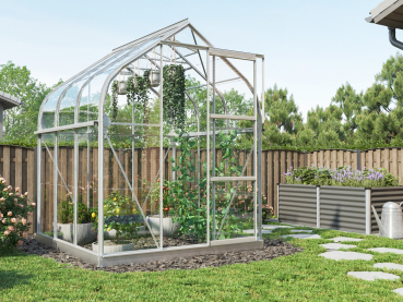 Preview: Vitavia Gewächshaus Orion 3800 ESG Glas BxTxH 202x195x231cm 3,8m² Alu eloxiert