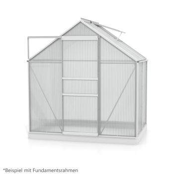 Vitavia Gewächshaus Venus 2500 BxTxH 195x131x197cm 2,5m² 4mm HKP Alu eloxiert
