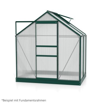 Vitavia Gewächshaus Venus 2500 BxTxH 195x131x197cm 2,5m² 4mm HKP Alu smaragd