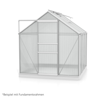 Vitavia Gewächshaus Venus 3800 BxTxH 195x195x197cm 3,8m² 4mm HKP Alu eloxiert