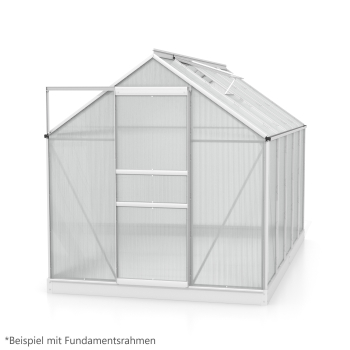 Vitavia Gewächshaus Venus 6200 BxTxH 195x321x197cm 6,2m² 4mm HKP Alu eloxiert