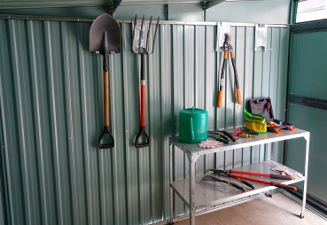 Preview: Pergart 2er Set Schaufelhaken Werkzeughaken L13 X W6 X H25 cm für Gerätehäuser