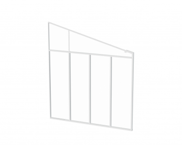 Palram-Canopia Seitenwand für Terrassenüberdachung Serie 3m Tiefe, weiß