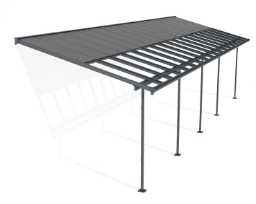 Palram-Canopia Terrassenüberdachung Sierra Cabrio 3x10.4 (295x1044cm) Alu Grau