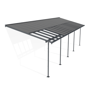 Preview: Palram-Canopia Terrassenüberdachung Sierra Cabrio 3x10.4 (295x1044cm) Alu Grau