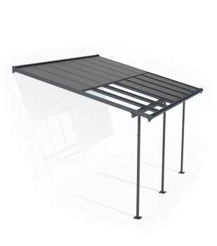 Palram-Canopia Terrassenüberdachung Sierra Cabrio 3x4.3 (295x434cm) Alu Grau
