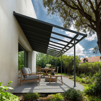 Palram-Canopia Terrassenüberdachung Sierra Cabrio 3x6.2 (295x619cm) Alu Grau