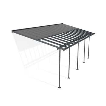 Palram-Canopia Terrassenüberdachung Sierra Cabrio 3x8.6 (295x860cm) Alu Grau