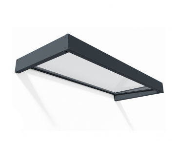 Palram-Canopia Tür Vordach SOPHIA 2150 (215x95x17cm) Grau 4mm Acryl/klar