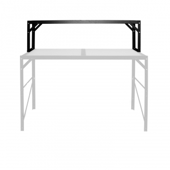 Vitavia Alu-Tischaufsatz 16mm HKP BxTxH 121x28x39cm schwarz (ohne Tisch)