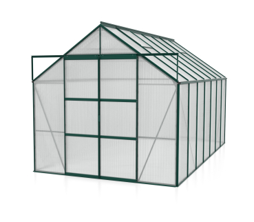 Vitavia Hohes Gewächshaus Uranus 11500 4mm HKP BxTxH 257x445x248cm Alu smaragd