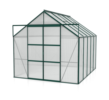 Vitavia Hohes Gewächshaus Uranus 8300 BxTxH 257x321x248cm 6mm HKP Alu smaragd