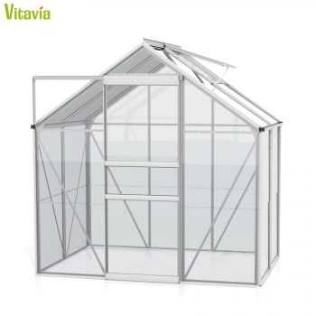 Vitavia Gewächshaus Venus 2500 BxT 195x131cm 2,5m² 3mm ESG Glas Alu eloxiert