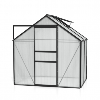 Vitavia Gewächshaus Venus 2500 BxTxH 195x131x197cm 2,5m² 4mm HKP Alu schwarz