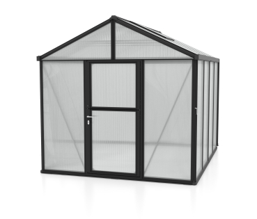 Vitavia Premium Gewächshaus Zeus 8100 BxT 258x316cm 10mm HKP 8,1m² Alu schwarz