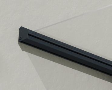 Palram-Canopia Tür Vordach BREMEN 1500 (150x93x18cm) 4mm Acryl grau/klar