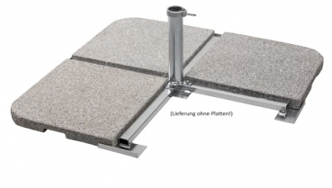 Schneider STABILER Platten-Ständer f. 55mm Rohr Stahl feuerverzinkt extra schwer