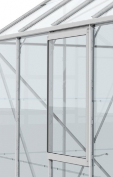 SET Vitavia Gewächshaus Meridian 1 6700 ESG Glas eloxiert + Fundamentsrahmen