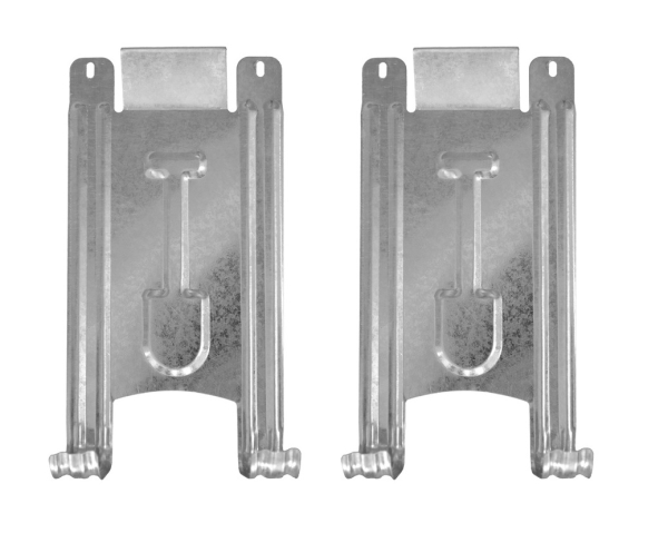 Pergart 2er Set Schaufelhaken Werkzeughaken L13 X W6 X H25 cm für Gerätehäuser