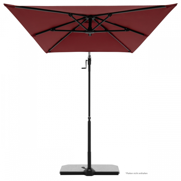 Doppler ACTIVE Pendel Green Edition City Rechteckiger Balkonschirm 240x135cm bordeaux